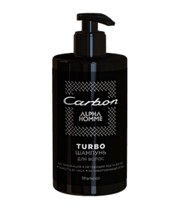 TURBO-шампунь для волос и тела ALPHA HOMME CARBON