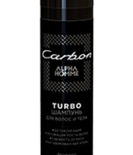 ALPHA HOMME CARBON TURBO šampon s aktivním uhlím